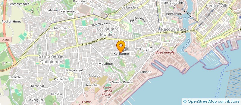 localisation de l'entreprise MONSIEUR YANN KERHORNOU à BREST