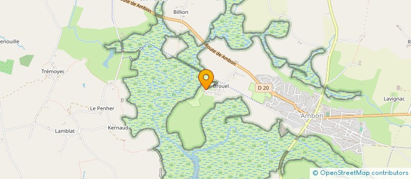 localisation de l'entreprise MONSIEUR YANN KERSUZAN  SARZEAU