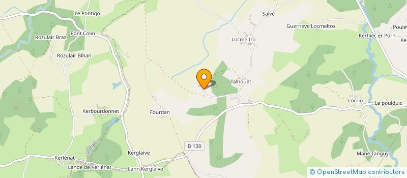 localisation de l'entreprise MONSIEUR YANN KERVAGORET  PLUMELIAU-BIEUZY