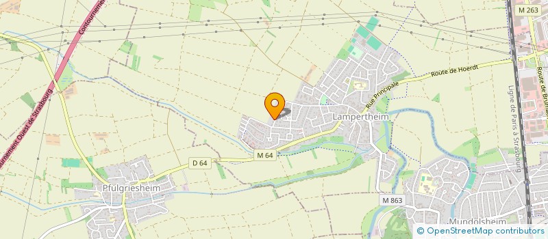 localisation de l'entreprise MONSIEUR YANN KIEHL  LAMPERTHEIM