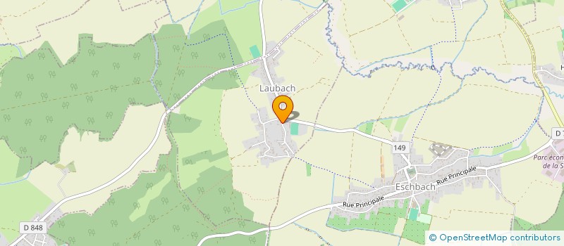 localisation de l'entreprise MONSIEUR YANN KLIPFEL  LAUBACH