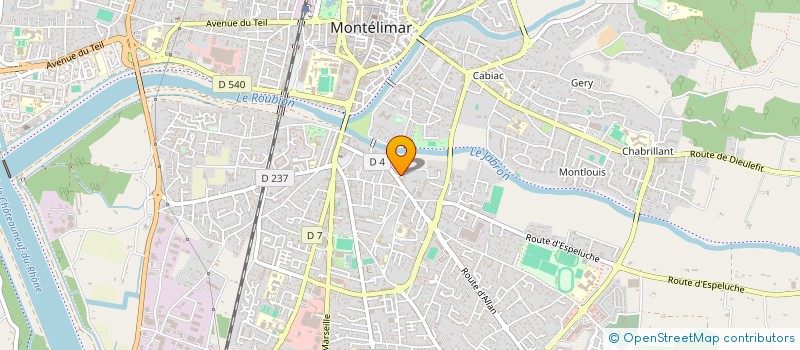 localisation de l'entreprise MONSIEUR YANN KOCAK  MONTELIMAR