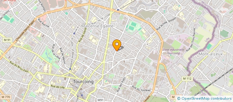 localisation de l'entreprise MONSIEUR YANN KWOKAM NGOMO  TOURCOING