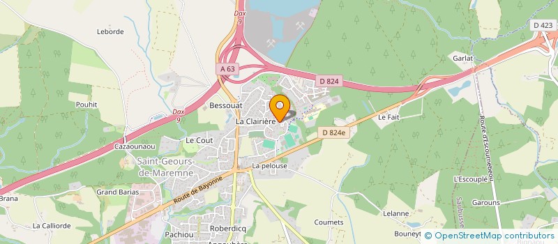 localisation de l'entreprise MONSIEUR YANN LACAZE à SAINT-GEOURS-DE-MAREMNE