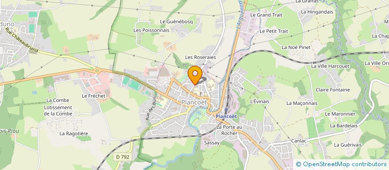 localisation de l'entreprise MONSIEUR YANN LACHIVER  PLANCOET