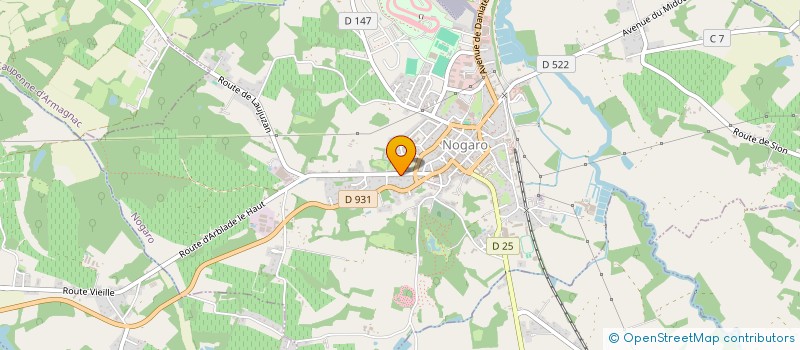 localisation de l'entreprise MONSIEUR YANN LAFFARGUE  NOGARO