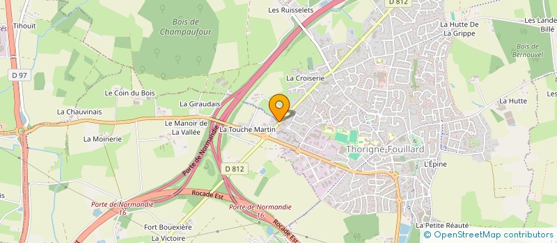 localisation de l'entreprise MONSIEUR YANN LAFONTAINE  THORIGNE-FOUILLARD