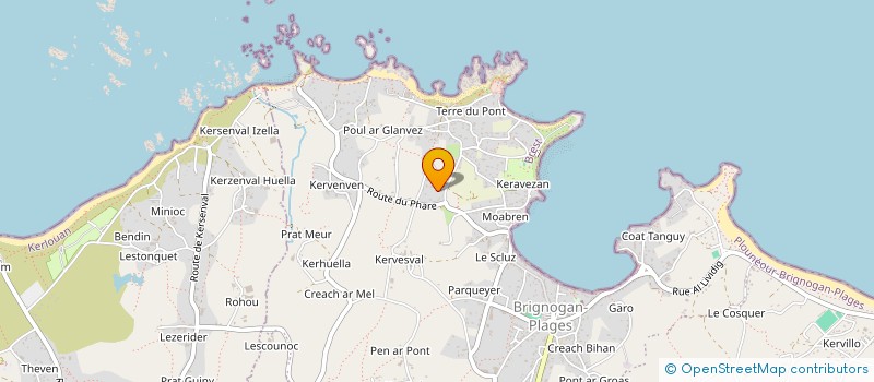 localisation de l'entreprise MONSIEUR YANN LAGADEC  PLOUNEOUR-BRIGNOGAN-PLAGES