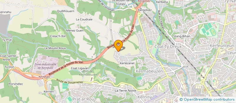 localisation de l'entreprise MONSIEUR YANN LAGADEC à QUIMPER