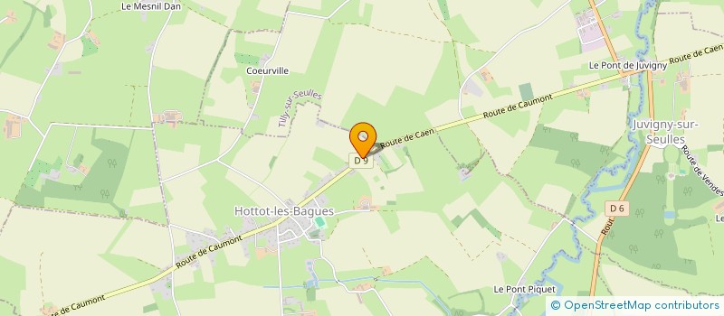 localisation de l'entreprise MONSIEUR YANN LAINE  HOTTOT-LES-BAGUES