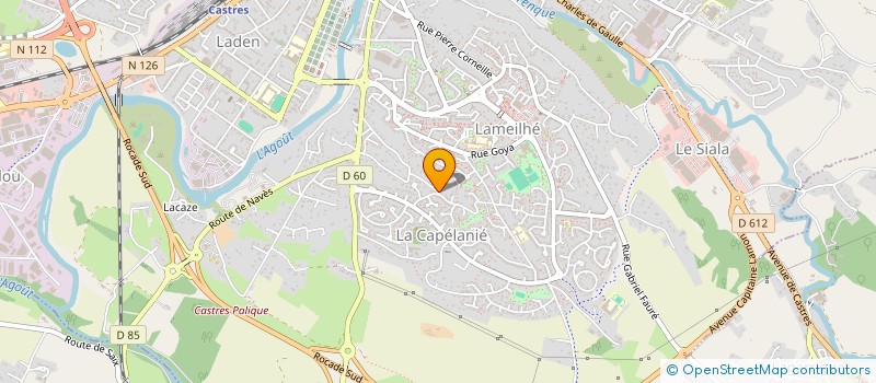 localisation de l'entreprise MONSIEUR YANN LARROQUETTE à CASTRES