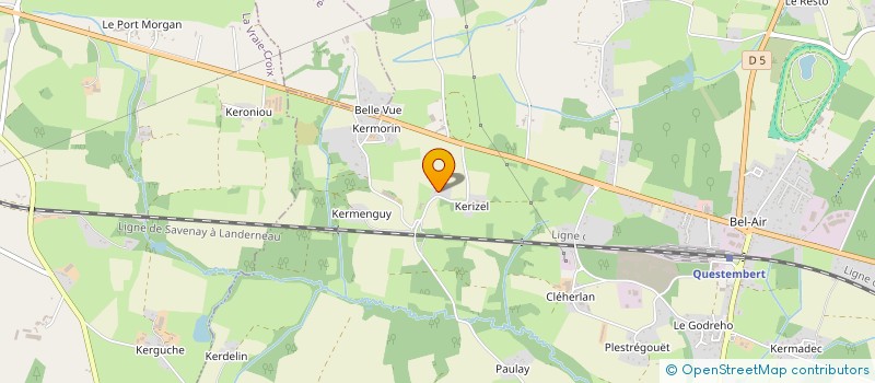 localisation de l'entreprise MONSIEUR YANN LAVIGNE  QUESTEMBERT