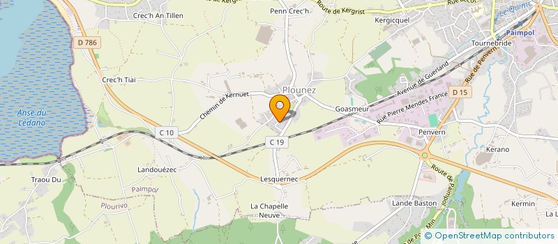 localisation de l'entreprise MONSIEUR YANN LE BAIL  PAIMPOL