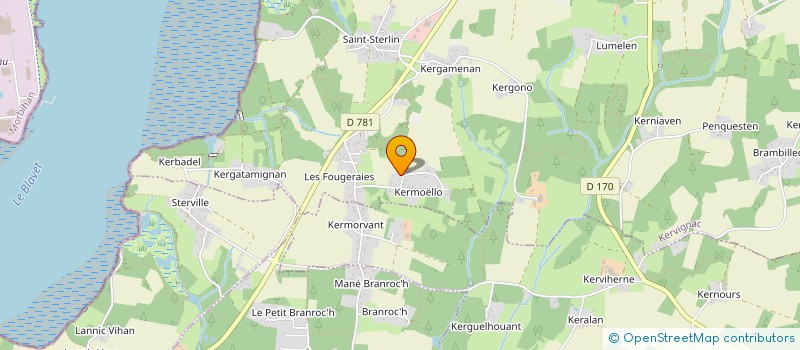 localisation de l'entreprise MONSIEUR YANN LE BLE  KERVIGNAC