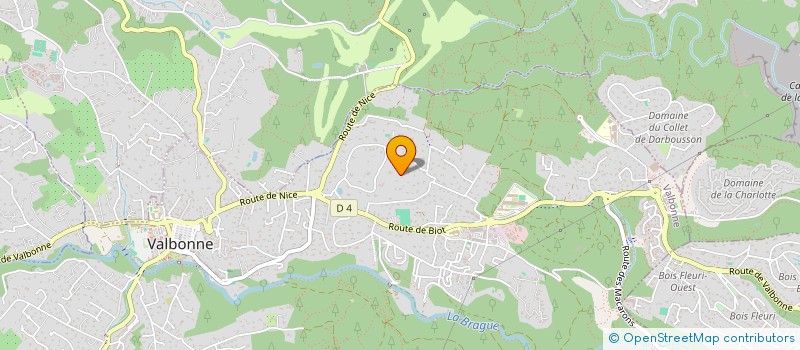 localisation de l'entreprise MONSIEUR YANN LE BOUAR  VALBONNE