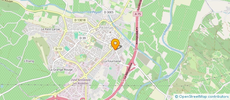 localisation de l'entreprise MONSIEUR YANN LE BRICQUIR à PEZENAS
