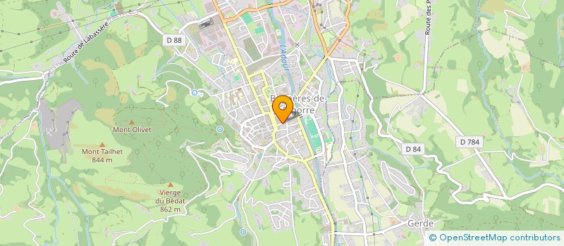 localisation de l'entreprise MONSIEUR YANN LE BRIS  BAGNERES-DE-BIGORRE