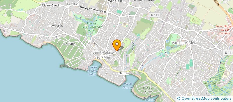 localisation de l'entreprise MONSIEUR YANN LE CALVE  SAINT-PALAIS-SUR-MER