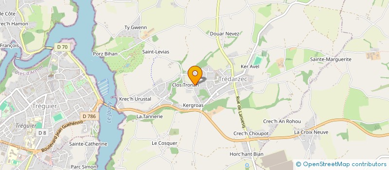 localisation de l'entreprise MONSIEUR YANN LE CARVENNEC-GOARIN  TREDARZEC