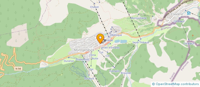 localisation de l'entreprise MONSIEUR YANN LE COQ  MONTGENEVRE