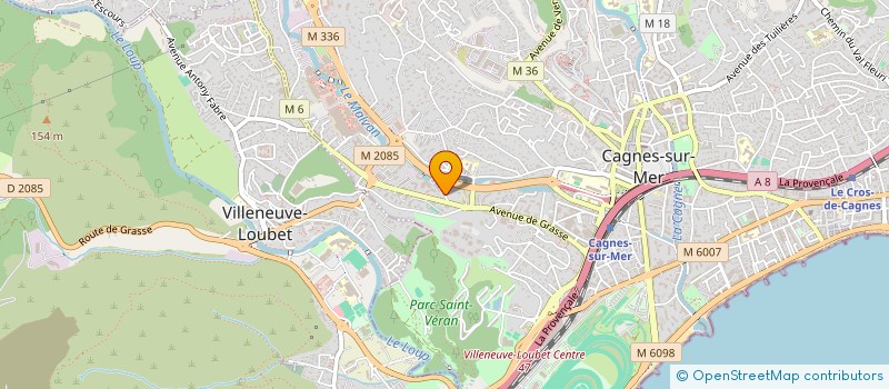 localisation de l'entreprise MONSIEUR YANN LE COSSEC à CAGNES-SUR-MER