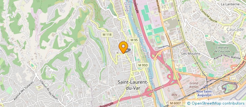 localisation de l'entreprise MONSIEUR YANN LE DANTEC  SAINT-LAURENT-DU-VAR