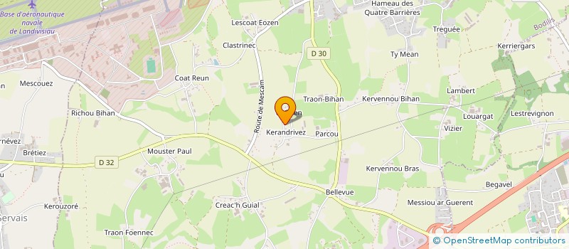 localisation de l'entreprise MONSIEUR YANN LE FEVRE  BODILIS