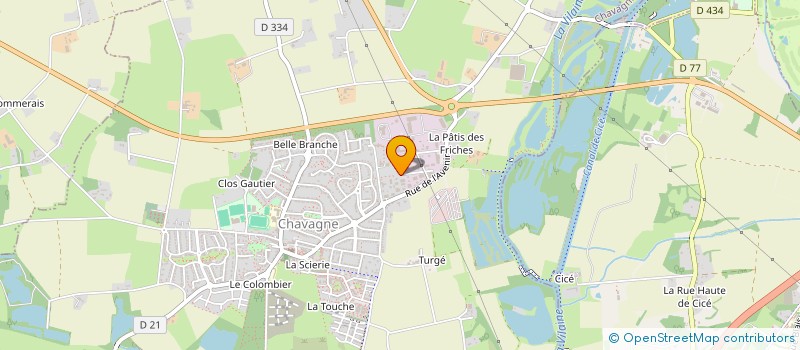 localisation de l'entreprise MONSIEUR YANN LE FORESTIER  CHAVAGNE