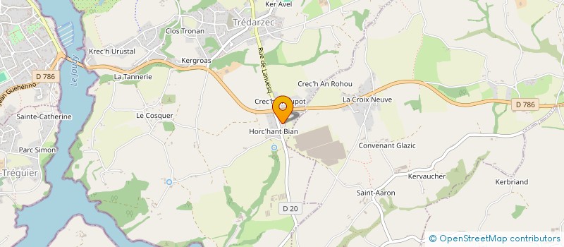 localisation de l'entreprise MONSIEUR YANN LE GALL  TREDARZEC