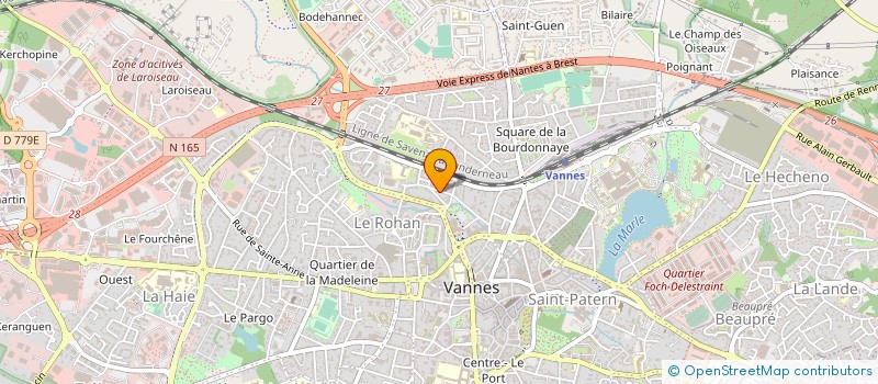 localisation de l'entreprise MONSIEUR YANN LE GALLIC à VANNES