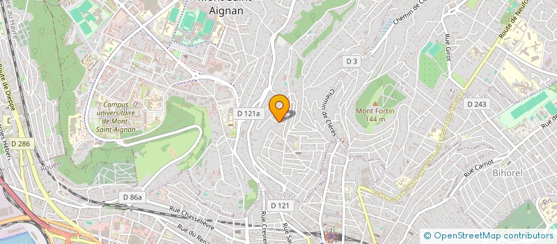 localisation de l'entreprise MONSIEUR YANN LE GARS  MONT-SAINT-AIGNAN