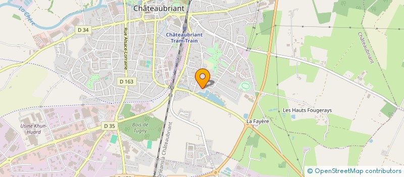 localisation de l'entreprise MONSIEUR YANN LE GOF  CHATEAUBRIANT