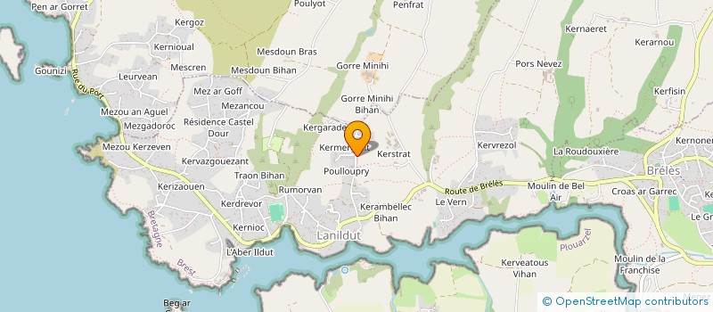 localisation de l'entreprise MONSIEUR YANN LE GOFF  LANILDUT