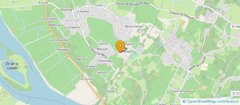 localisation de l'entreprise MONSIEUR YANN LE GOFF  QUINSAC