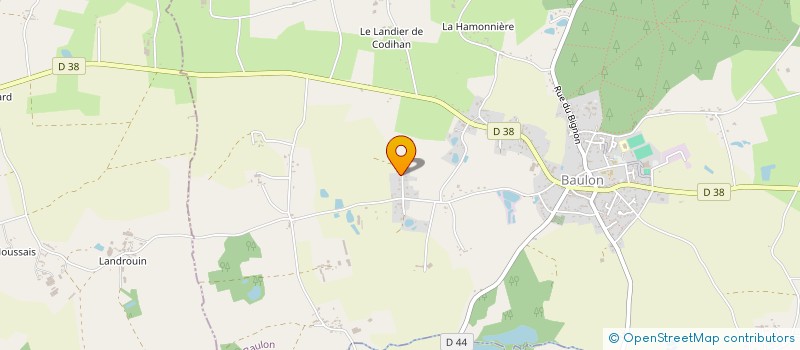 localisation de l'entreprise MONSIEUR YANN LE GOFF  BAULON