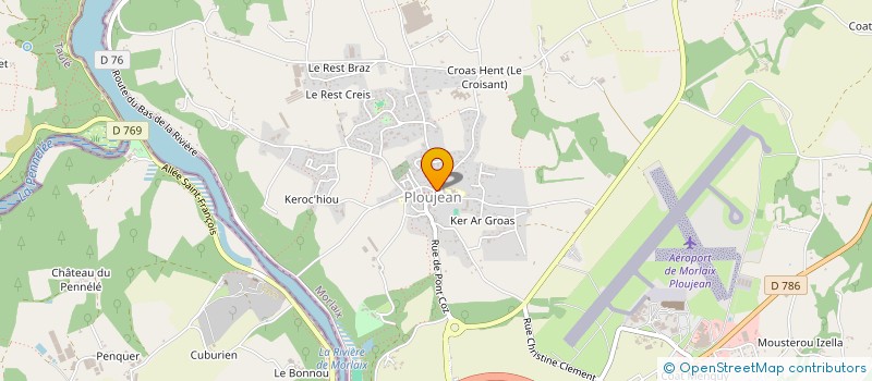 localisation de l'entreprise MONSIEUR YANN LE GUELLEC  MORLAIX