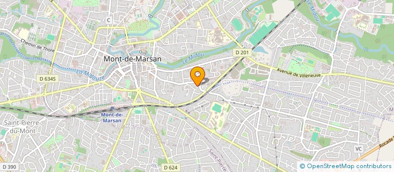 localisation de l'entreprise MONSIEUR YANN LE HYARIC  MONT-DE-MARSAN
