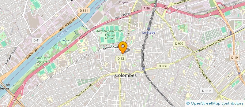 localisation de l'entreprise MONSIEUR YANN LE MECHEC à COLOMBES