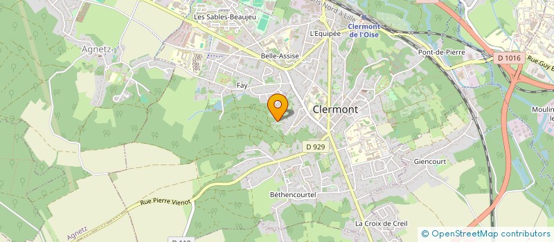 localisation de l'entreprise MONSIEUR YANN LE MOING à CLERMONT