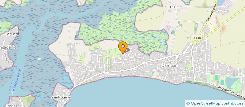 localisation de l'entreprise MONSIEUR YANN LE MONNIER à DAMGAN
