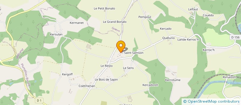 localisation de l'entreprise MONSIEUR YANN LE ROUZIC à PLUMELIAU-BIEUZY