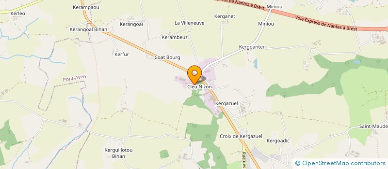 localisation de l'entreprise MONSIEUR YANN LE ROY  PONT-AVEN