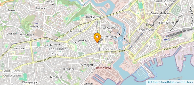 localisation de l'entreprise MONSIEUR YANN LEBLANC à BREST