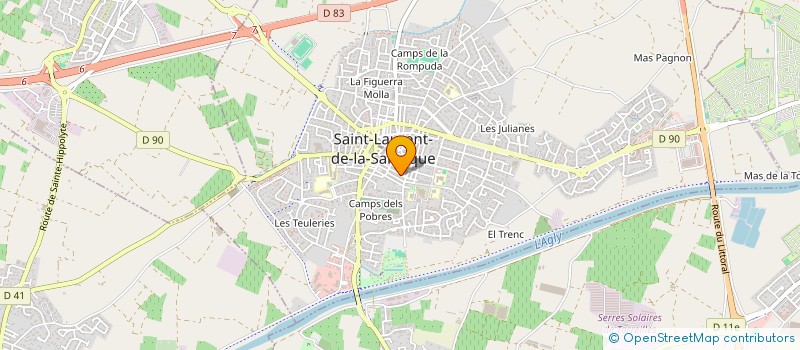 localisation de l'entreprise MONSIEUR YANN LECCIA  SAINT-LAURENT-DE-LA-SALANQUE