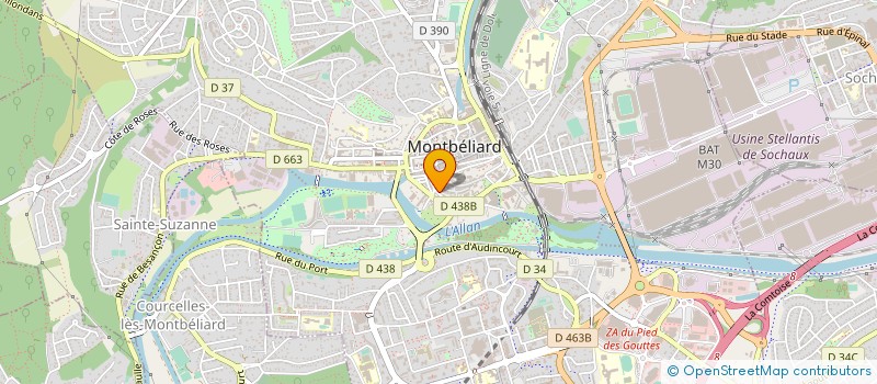 localisation de l'entreprise MONSIEUR YANN LECLAIR à MONTBELIARD
