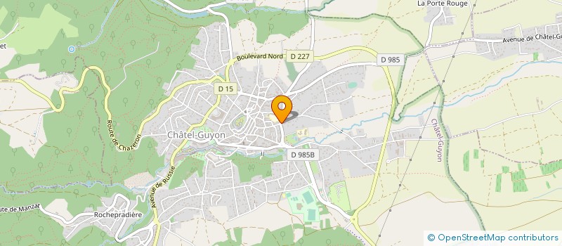 localisation de l'entreprise MONSIEUR YANN LEFAURE  CHATEL-GUYON