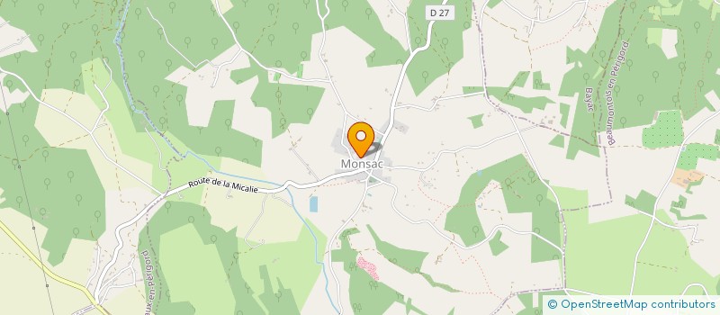 localisation de l'entreprise MONSIEUR YANN LEFEBVRE  BEAUMONTOIS EN PERIGORD