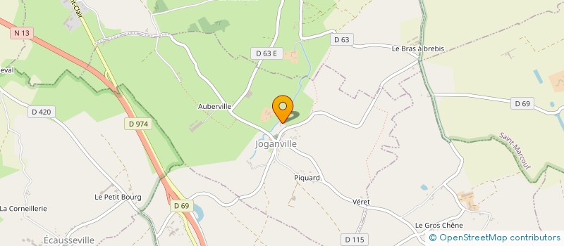 localisation de l'entreprise MONSIEUR YANN LEGRAND  JOGANVILLE