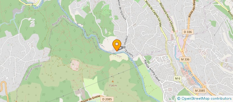 localisation de l'entreprise MONSIEUR YANN LELOUP  LA COLLE-SUR-LOUP