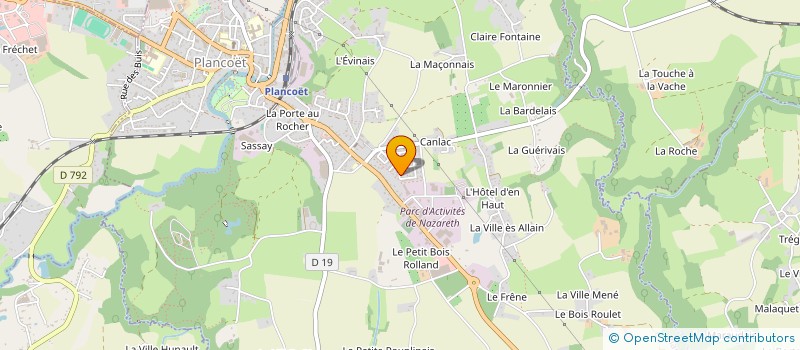 localisation de l'entreprise MONSIEUR YANN LEPETIT  PLANCOET